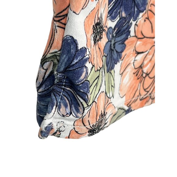 Ruby Rd Floral Cropped Stretch Jeans Women’s 12 Capris Boho Casual - Picture 5 of 12